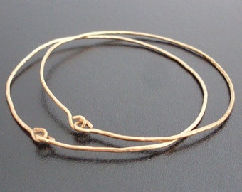 Brass Bangle Bracelet Set Hammered Jewelry Brass Bangle Set 2 Wire Bangle Bracelets Wire Jewelry Handcrafted Jewelry Theme: Ancient Jewelry