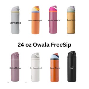 Whale Theme Owala 24 oz Freesip Tumbler image 8