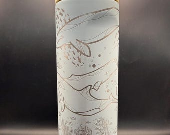 Whale Theme Owala 24 oz Freesip Tumbler