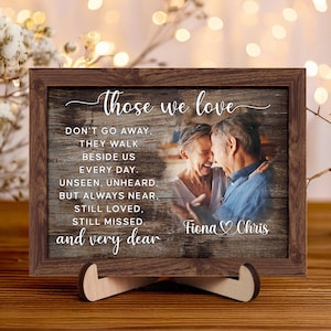Personalized Picture Frame,Memorial Photo Gift,Photo on Wood,Sympathy Gift Loss of Husband Wife,Dad Mom Loss,Loss of Loved One,Mother&#39;s Day