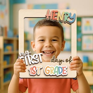 Foto personalizada del año escolar, accesorio para fotos de maestros, decoración para el aula, primer día, último día, preescolar, letrero de graduación, regalo para estudiantes de último año, escuela primaria.