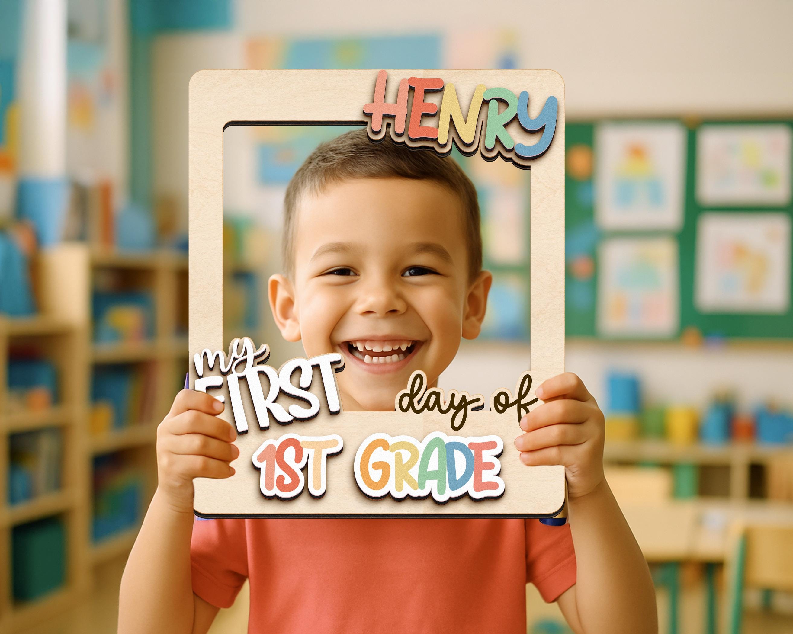 Personalized Photo School Year,Teacher Photo Prop,Classroom Decor,First Day,Last Day,Pre K,Graduation School Sign,Senior Gift,Grade School