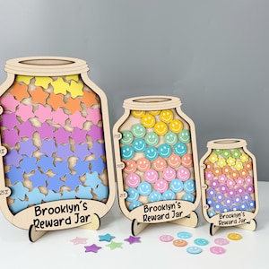 Magnetic Reward Jar With Tokens, Reward System for Kids Behavior ...