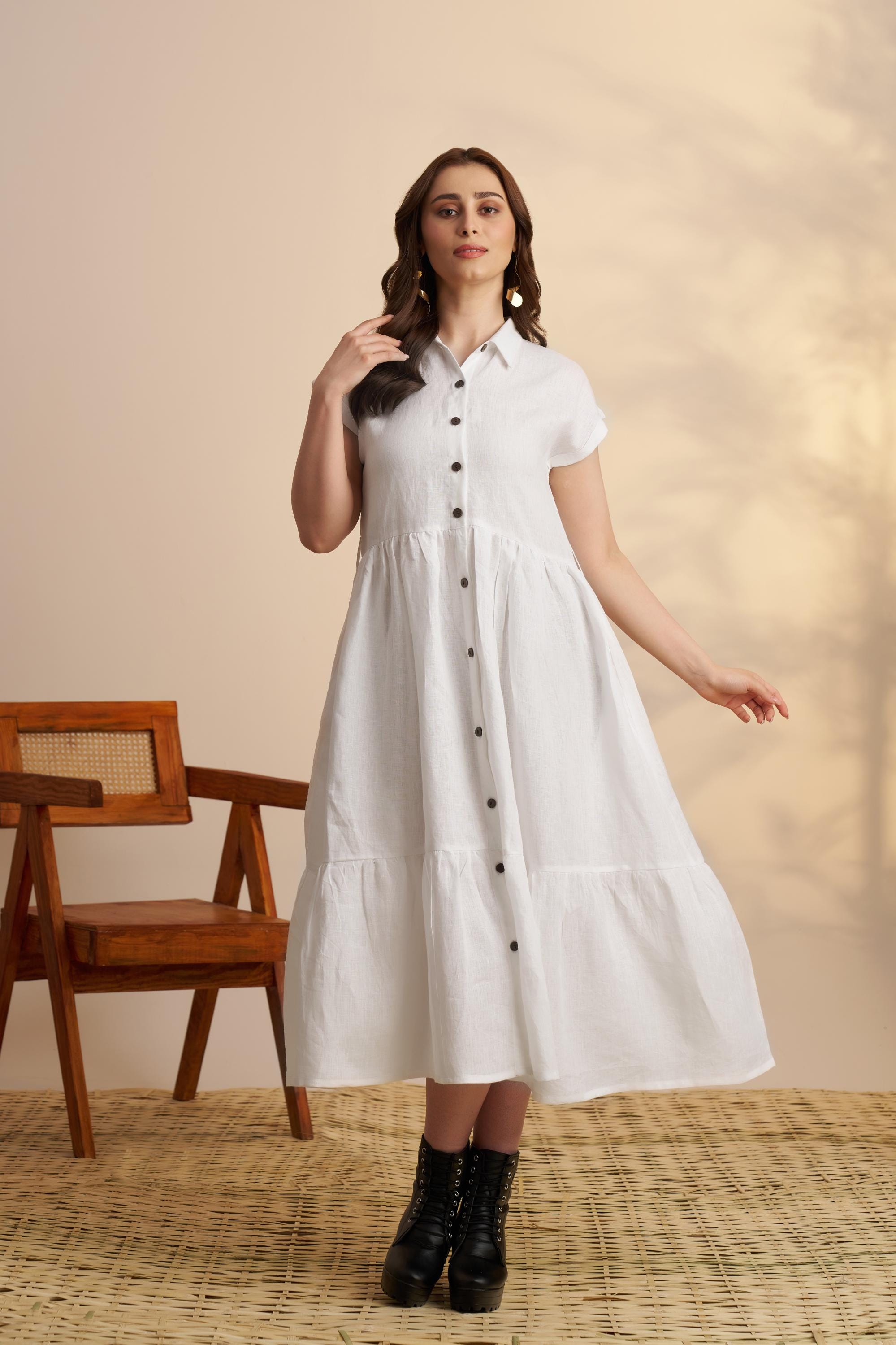 dress with long sleeve shirt Maxi Shirt Dress