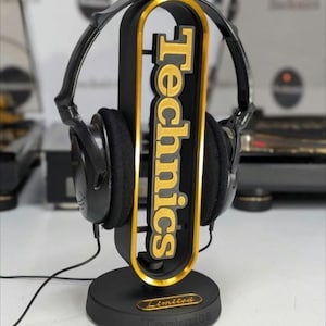 Custom GOLD GLD - LTD Technics Headphone Stand Headset Earphone Hanger Holder