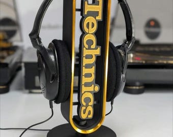 Soporte para auriculares Technics GOLD GLD - LTD personalizado, colgador de auriculares