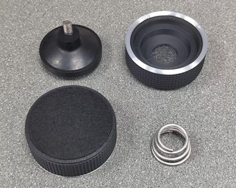 Decknics Raised Insulator Feet For Technics SL1200/1210 MK2 MK7 – 4 Pack, Black Rubber