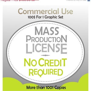 OP verkoop No credit nodig licentie, massaproductie License, voor illustraties en graphics, commercieel gebruik