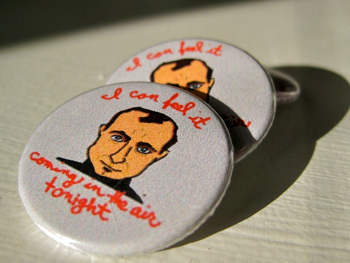 Phil Collins I Can Feel It Coming in the Air Tonight 1 1/4 - Etsy