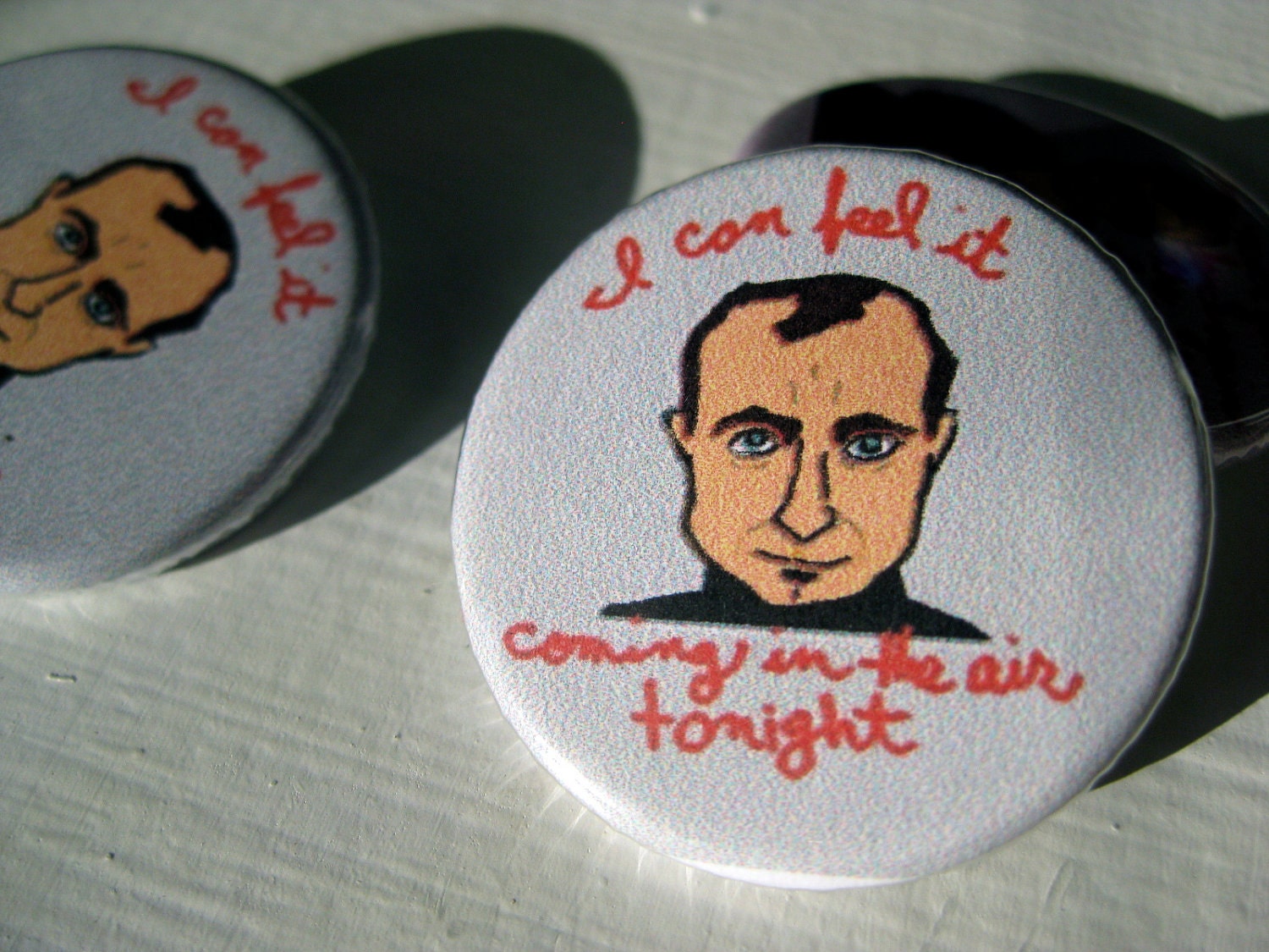 Phil Collins I Can Feel It Coming in the Air Tonight 1 1/4 - Etsy
