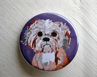 Shih Tzu Pinback Button 1 1/4 inch