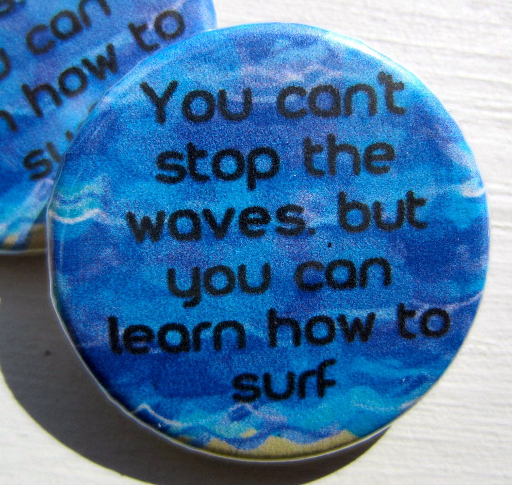 Letreros De Metal De Estilo Clásico Con Texto En Inglés «You Can't Stop The Waves But You Can Learn To Surfe» Para Decoración De Pared Para Verano, Playa, Bar, Cafetería, Hogar, Cochera