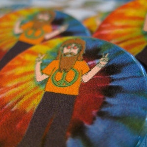 1969 Give Peace a Chance Hippie Special 1 1/4 inch pinback button badge