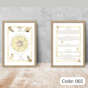Baby Natal Chart, Custom Birth Chart, Custom Astrology Gifts, New Born Reading, Zodiac Baby Gift, Gift for Newborn, Custom Baby Gift