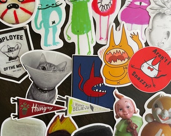 Stickers! Choose Design | Baby, Cats, Dolls, Vintage, UFO Alien Abduction