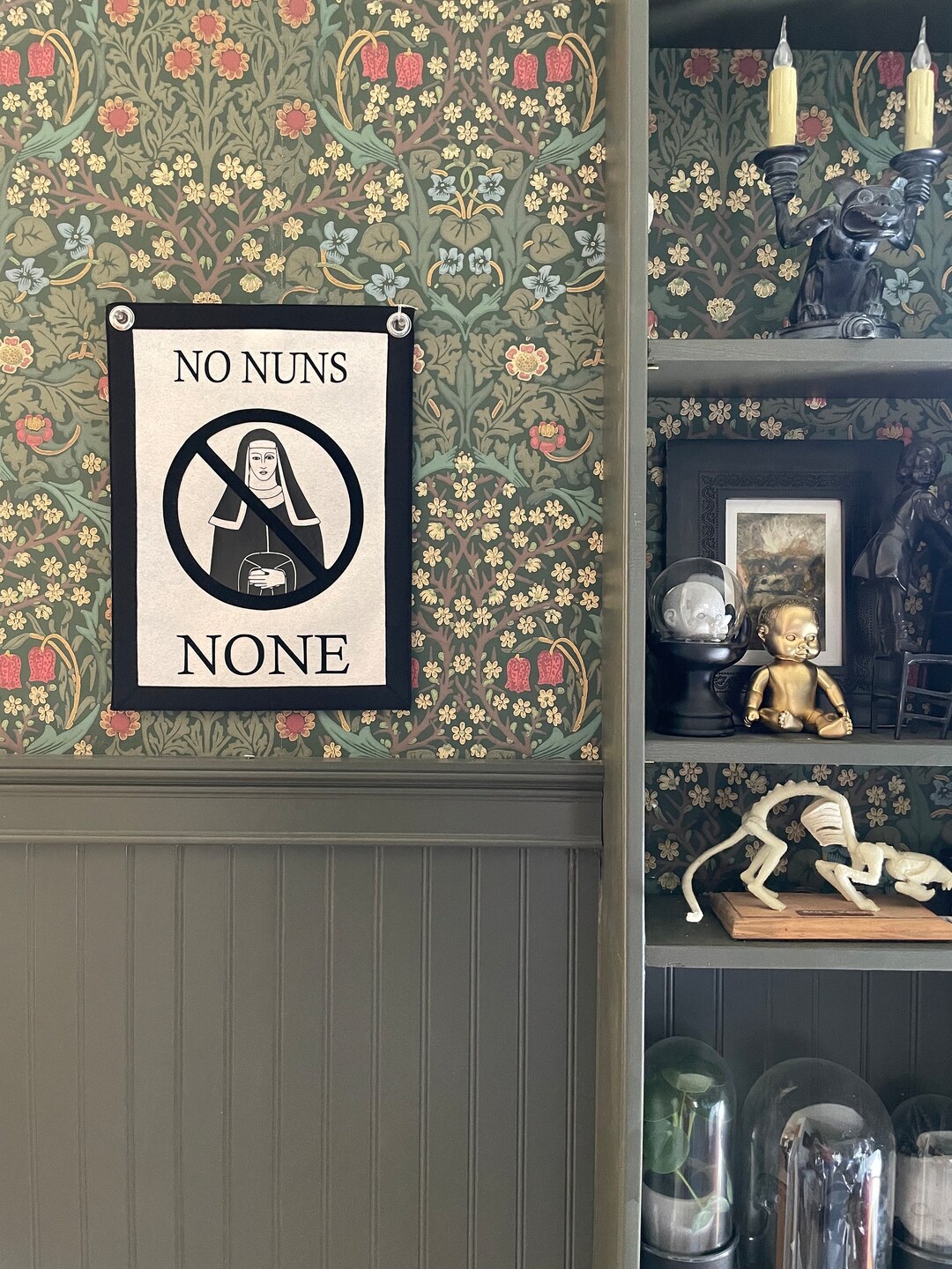 12x18 Wool Felt no Nuns Banner What We Do in the Shadows Etsy