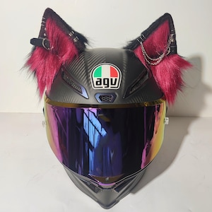 Rotfuchs Ohren für Fahrradhelm Zubehör Bike Ski Helm Zubehör Pelz Dekor Geschenk für Biker Geschenk für sie Geschenk für Kinder