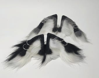 Wolf Ears Bicycle Helmet Decor: Furry Bike Helmet Accessory