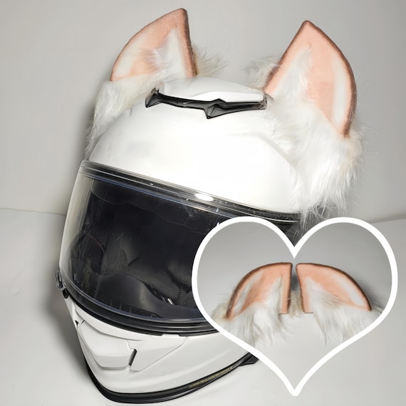 thumbnail image 2 of A Pair Of Hello Kitty Cute Cat Ear Bow Motorcycle Helmet Decoration Set Durable Abs Material P 52142104 2 of 14