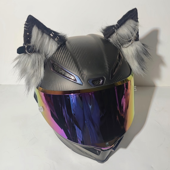 3d cat ear motorcycle helmet MagNeatOhz: Ears for Black Black Helmet Cat Ears: 3D