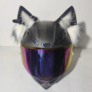 Cat Ears Motorcycle Helmet - Etsy Cat Ears Motorcycle Helmet - Etsy
