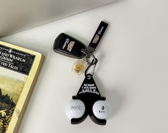 Personalized Golf Ball Holder: Golfer Gift, Keychain Decor