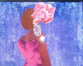 Pretty as a Flower Print 11x14 African American art