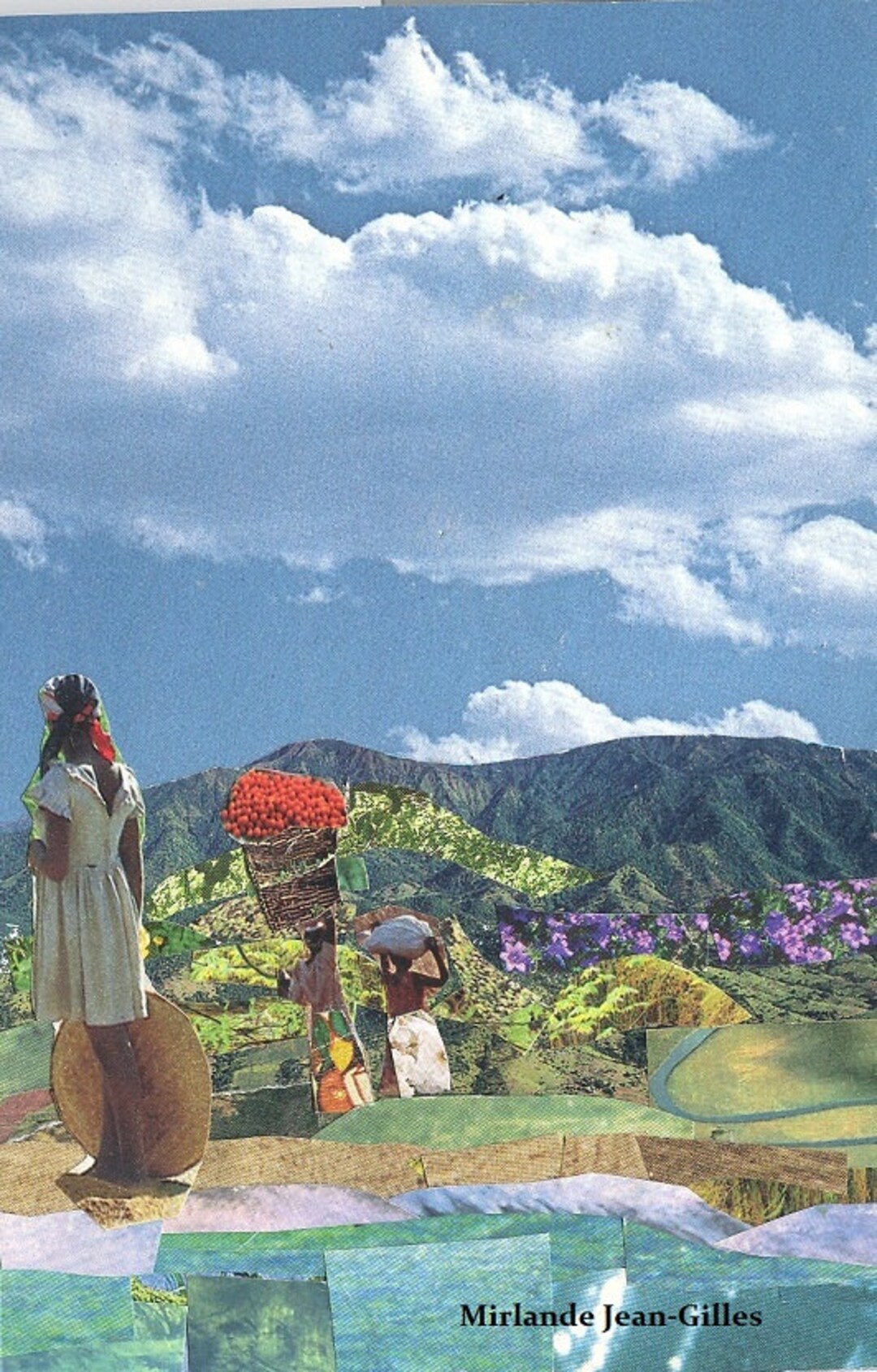 Original Art Haiti Going to the Market Collage - Etsy