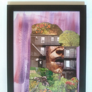 Woman As Her Own Home 11inx14in Print Multimedia Collage image 2