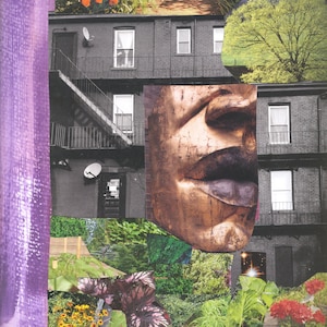 Woman As Her Own Home 11inx14in Print Multimedia Collage image 1