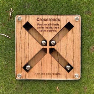 Wooden Labyrinth Puzzle – Challenging Brain Teaser for Adults and Children