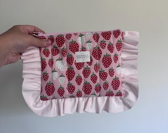 Handmade Ruffled Pouch