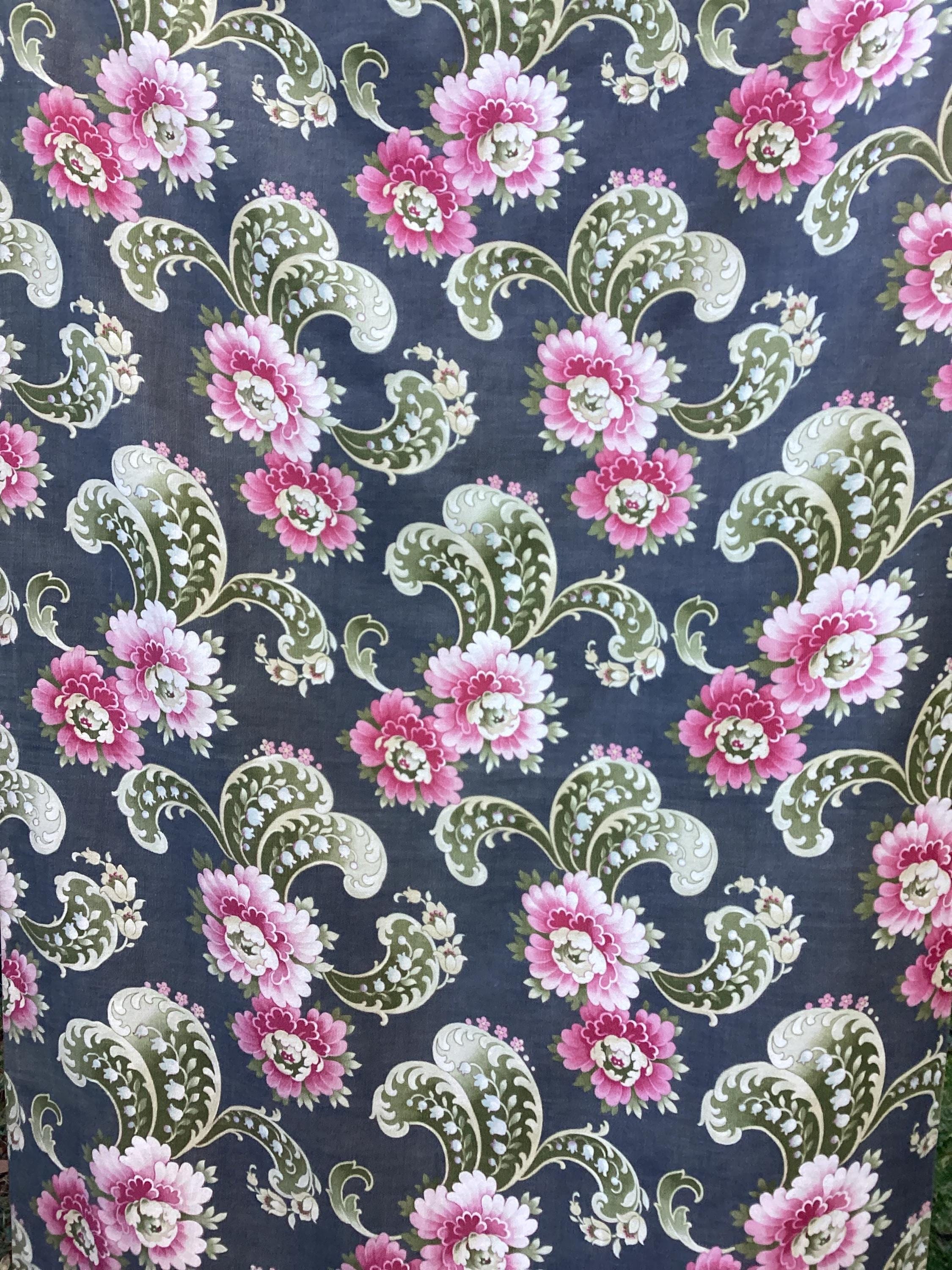 Free Shipping of This Antique French Textile, Art Nouveau
