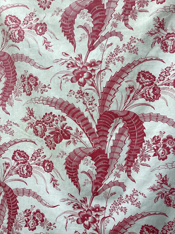 A Large Rare Piece of Beautiful Antique French Fabric, Large Scale 