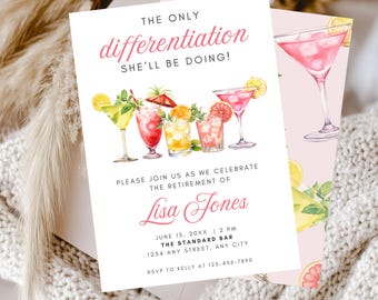 Retirement Party Invitation for Teachers, Editable Printable Template, Fun Celebration Invite, Instant Download, Funny Teacher Retirement