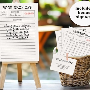 Library Card Advice and Wishes, Storybook Baby Shower, Book Bridal ...