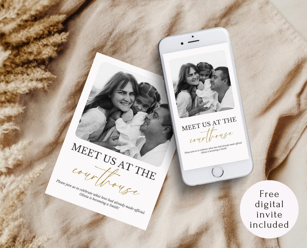 Adoption Day Courthouse Invitation, Digital Template for Celebration ...