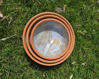 Nesting Bowl set / Set of 3 Bowls / Ceramic Bowls / Pottery Bowls / Mixing Bowls / Biege /  Brown / Neutral
