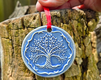 Handmade Tree of Life, Pottery Tree of Life, Tree of Life Ornament, Tree of Life