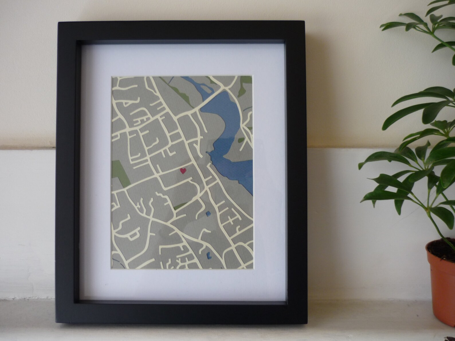 A Personalised Map Made to Order Original Handcut Paper Art Etsy