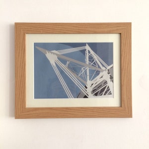 Millennium-Stadion - Giclee print von Originalkunst papercut