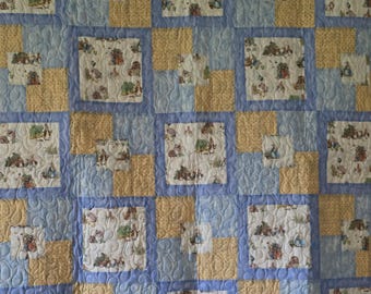 Beatrix Potter themed crib quilt