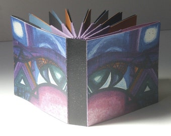 How to make Hedi Kyle's Blizzard Book (Folded Origami Fan Book) e-book tutorial, with Designer Cover No.1 - The Bridge, Christmas Gift