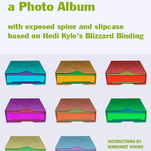 Album Photo avec étui, PDF, E-book, Tutoriel,  Téléchargement Immédiat, Origami Tutoriel de Reliure