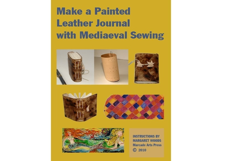 How to Make a Leather Journal with Medieval Sewing Instant Digital Download ebook PDF Bookbinding Tutorial Bookmaking Instructions image 4