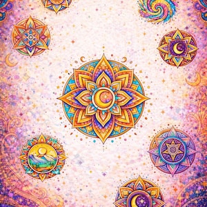 Modern Spiritual Mandalas Adult Coloring Book for Relaxation, Mindfulness & Inner Peace image 5