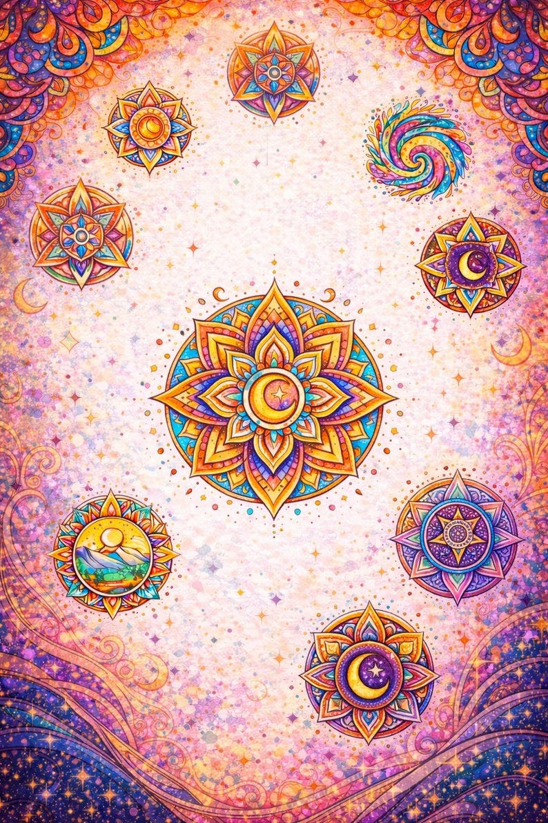 Modern Spiritual Mandalas Adult Coloring Book for Relaxation, Mindfulness & Inner Peace image 5