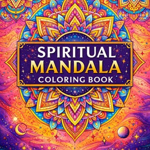 Modern Spiritual Mandalas Adult Coloring Book for Relaxation, Mindfulness & Inner Peace image 1