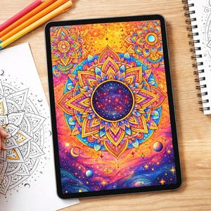 Modern Spiritual Mandalas Adult Coloring Book for Relaxation, Mindfulness & Inner Peace image 2