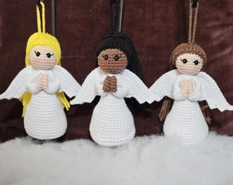 Crocheted Angel Ornament: Handmade Cotton Christmas Decoration